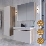 Teta Home Tokyo 80 cm Mdf Banyo Dolabı Seti +Boy Dolabı - Krem
