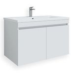 Teta Home Tokyo 80 cm MDF Beyaz Banyo Lavabolu Alt Dolap