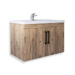 Teta Home Yalova 65 cm MDF Atlantik Çam Banyo Lavabolu Alt Dolap