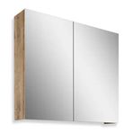 Teta Home Yalova 80 cm Atlantik Çam MDF Banyo Aynalı Üst Dolap