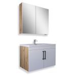 Teta Home Yalova 80 cm Mdf Banyo Dolabı Seti