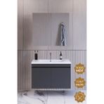 Teta Tokyo 65 cm Antrasit Mdf Banyo Dolabı Seti