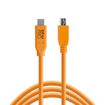 Tether Tools TetherPro USB-C to 2.0 Mini-B 5-Pin Bağlantı Kablosu 15' (4.6m) DSLR Kamera, Turuncu