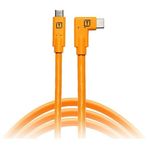 Tether Tools USB-C to USB-C Right Angle 4.6m Orange (CUC15RT-ORG)