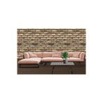 Tetik 9030 Zümrüt 3 Boyutlu Tuğla Desenli Duvar Kağıdı 5 M2 (Krem Kahve) 9030, Krem-Kahve, 100 X 110