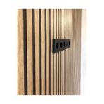 Tetik Bien Exclusive Lambri Desenli Duvar Kağıdı 2691, Siyah, 100 X 110