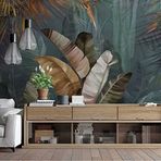 Tetik Duvar Kağıtları 3 Boyutlu Duvar Görseli Duvar Kağıdı 250x450 YEŞİL
