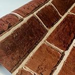Tetik Duvar Kağıtları GOLDEN POİNT TUĞLA DESENLİ DUVAR KAĞIDI 106 x 10 kırmızı