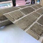 Tetik Duvar Kağıtları GOLDEN TUĞLA DESENLİ DUVAR KAĞIDI 0.53 x 10 YEŞİL-GRİ