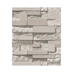 Tetik Zümrüt Exclusive Taş Desenli Duvar Kağıdı 9250, Krem, 100 X 110