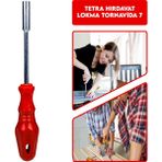 Tetra Hırdavat Lokma Tornavida - 7 - Kırmızı