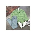 tetramoda Erkek Ottoman Fitilli Kumaş Regular Kalıp Gömlek & Slim Fit Kot Pantolon 2'li Set