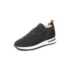 TETRİ Roksane Model Hakiki Deri El Yapımı Erkek Siyah Triko Sneaker Ayakkabı