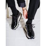 Tetri Venom Model Deri El Yapımı Erkek Siyah Sneaker Ayakkabı - Erkek Spor Ayakkabı - 0 - Siyah