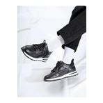 TETRİ Vios Model Hakiki Deri El Yapımı Siyah Erkek Sneaker