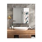 TETTO ELAGANTE Lavobo Üstü Aynalı Banyo Dolabı 60x60x15 Cm
