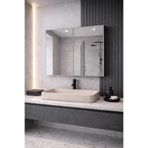 TETTO ELAGANTE Monza Lavobo Üstü Aynalı Banyo Dolabı 50x50x15 Cm