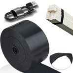 TEUVO Velcro Kablo Bağları, 60 mm x 5 M Yapışmaz Cırt, Kablo Bağlama için, DIY Craft, Perde Bağlantısı, Kablo Yönetimi için Yeniden Kullanılabilir Velcro Bant Yuvarlak Ev ve Ofis