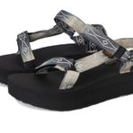 Teva Kadın Flatform Evrensel Sunscape Spor Sandalet, Waterles Siyah/Krem, 12