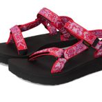Teva Kadın Midform Evrensel Sandalet, Neon Çiçekli Pembe/Mor, 9
