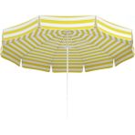 Tevalli Parasols 180 cm Polyester Plaj Şemsiye - Sarı Beyaz - 1,7 x 1,7 m - Sarı - Beyaz