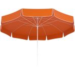 Tevalli Parasols 200 cm Elite Taşıma Çantalı Polyester Plaj Şemsiye - Turuncu - 2 x 2 m