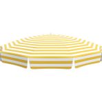 Tevalli Parasols 200 cm Pamuklu Plaj Şemsiye - Sarı Beyaz - 2 x 2 m - Sarı - Beyaz
