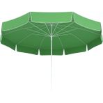 Tevalli Parasols 240 cm Elite Taşıma Çantalı Plaj Balkon Şemsiye - Fıstık Yeşili - 2,5 x 2,5 m