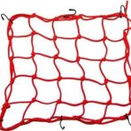 TEX 40x40 cm Kırmızı Plastik 2010 Ahtapot Kancalı Motosiklet Kask Filesi
