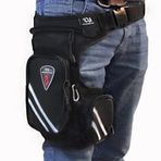 Tex 43 Maxı Cıft Bolmelı Motosiklet Bacak Cantası Bel Cantasi