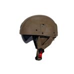 Tex 701ZN Deri Miğfer Kask (Kahverengi)