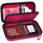 Texas Instruments TI-84 Plus/TI-83 Plus CE Renkli Hesap Makinesi, TI-89 için Depolama Tutucusu/Casio fx-9750GIII için TI-30XS için Kablolar, Kalemler, Kalem-Kırmızı, Kutu Sadece Kutu