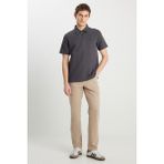 Texas Straight Fit Düz Kesim Normal Bek Krem Rengi Pamuklu Esnek Pantolon - 33 - 30
