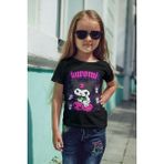 Texclusive Kuromi Tshirt Kız Çocuk Kuromi Tişört - Siyah - 12 - 13 Yaş