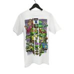 Texclusive Ninja Turtles Tshirt Beyaz Anne Baba Çocuk Aile Kombin Ninta Kaplumbağalar Tişört