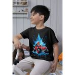Texclusive Süper Mario Tshirt Çocuk Tişört Cars 17 Siyah - 6 - 7 Yaş
