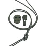 TexFoot Akıllı Kilitli Elastik Ayakkabı Bağcığı 120 cm Lastik Bağcık Elastic Shoelaces (HAKİ)