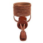 TexFoot Akıllı Kilitli Elastik Ayakkabı Bağcığı 120 cm Lastik Bağcık Elastic Shoelaces (KAHVERENGİ)