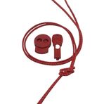 TexFoot Akıllı Kilitli Elastik Ayakkabı Bağcığı 120 cm Lastik Bağcık Elastic Shoelaces (KIRMIZI)
