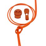 TexFoot Akıllı Kilitli Elastik Ayakkabı Bağcığı 120 cm Lastik Bağcık Elastic Shoelaces (N.TURUNCU)
