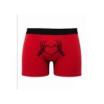 Texkid İskelet Kalp Baskılı Erkek Man Boxer