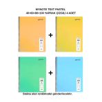 Text Pastel Defter A4 40+60+80+100 Yaprak Çizgili 4 Adet