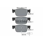 TEXTAR 2238301 Ön Fren Balata Audi A4 A5 2014 155.2×63.8×17 Kullaklı