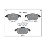 Textar 2358701 Fren Balatası Ön Gdb1550-fdb1641 Volkswagen Golf 5-golf 6-jetta-caddy-passat-leon Bm 04- 3c0698151b