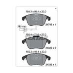 Textar 2470601 Fren Balatası Ön FDB4045-GDB1814 Volkswagen A4-A5 Bm 08- 8K0698151A