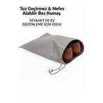 Textia Home 3 lü Set Ayakkabı Çantası Büzgülü Ayyakkabı Torbası 42x32