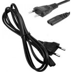 Teyp Fişi - Notebook Adaptör Power Kablosu 2 Pin - 1.5 Metre Power Güç Elektrik Kablosu Playstation