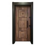 Tez-1451 Statik Kasalı Kabartmalı Model Çelik Kapı, Daire Kapısı, Villa Kapısı