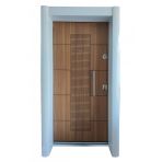 Tez-1593 Statik Kasalı Beyaz Renk Düz Model Daire Giriş Kapısı, Çelik Kapı, Villa Kapısı