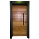 Tezdoor Çelik Kapı, Saruhan Renk Modelleri, Monoblok Kilit Sistemi 90x200cm Sağ Açılım Kahverengi